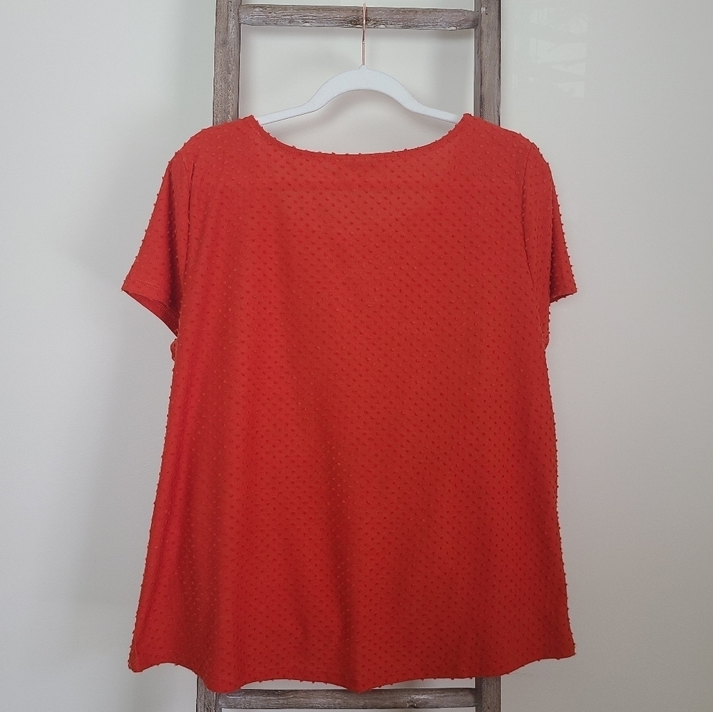 ⭐️40% Off⭐️ Rose + Olive Tomato Red Cross Front Top - Picture 2 of 8